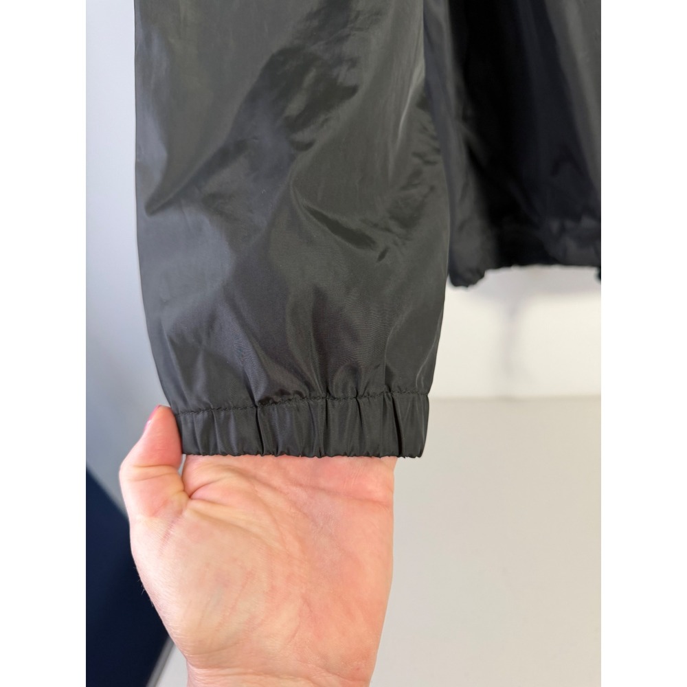 Ezekiel Windbreaker Anorak Mens XL Black Half Zip Hooded Lightweight Jacket - Picture 7 of 12